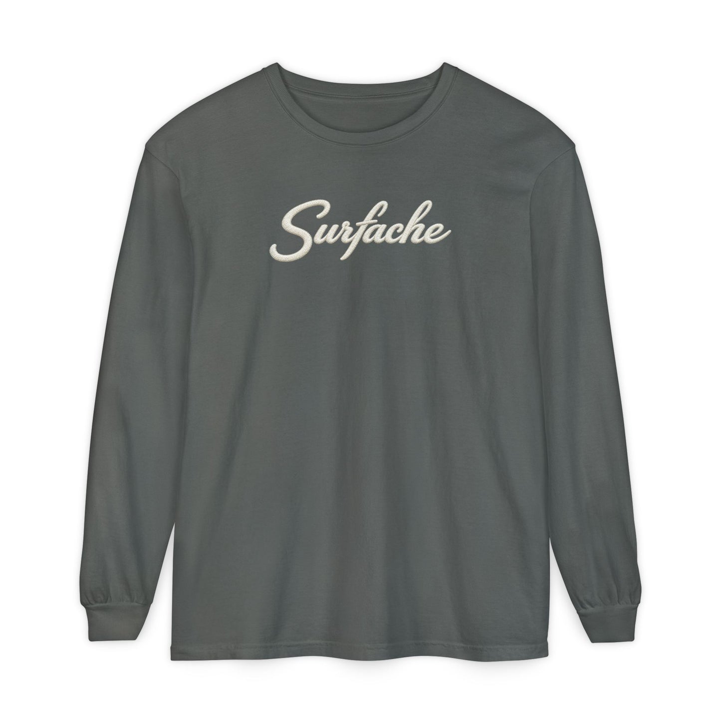 Surfache Long Sleeve T-Shirt — Coastal Wave Graphic Back