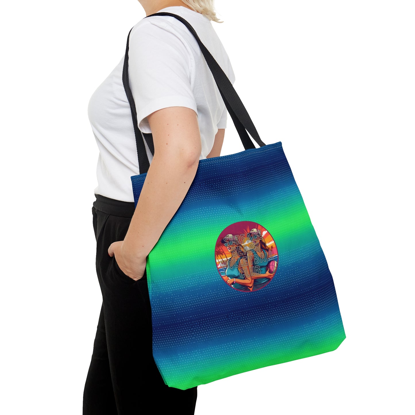 Surface Beach Volleyball Club Logo Tote Bag (AOP)