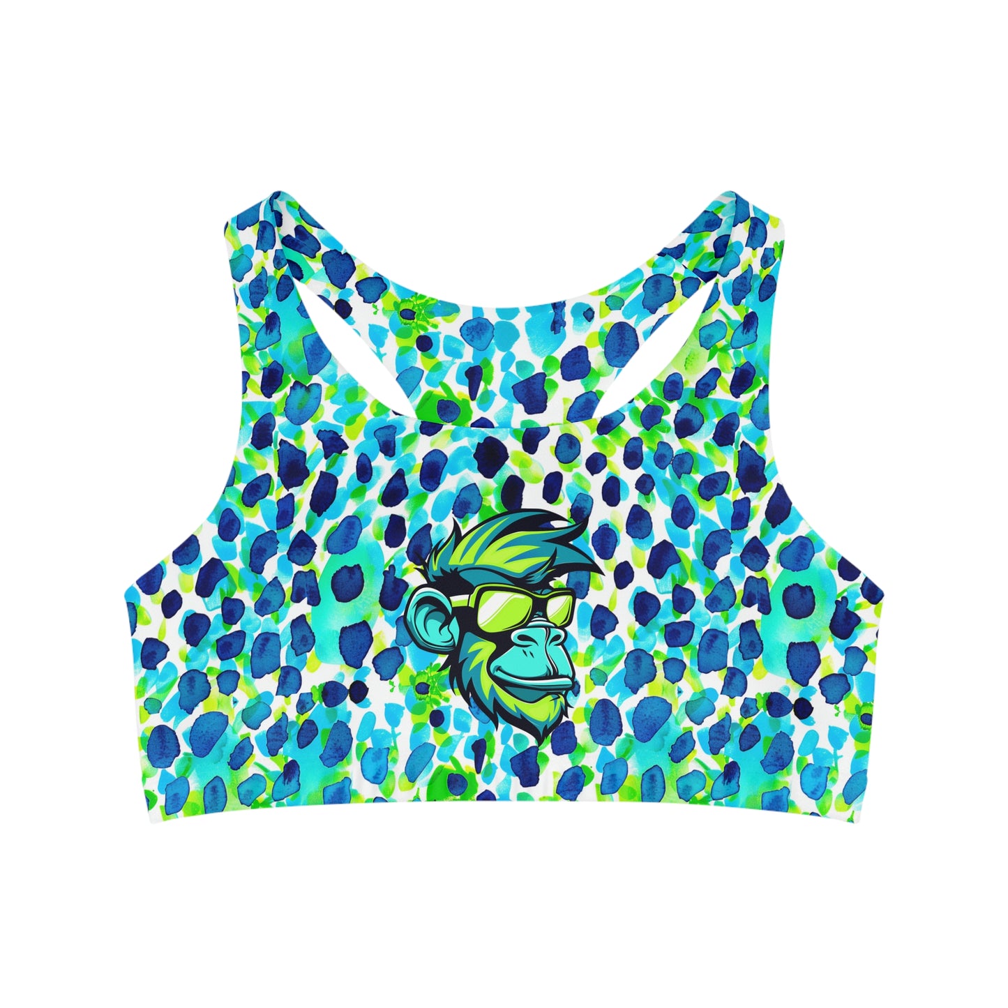 Mascot Surface Beach Volleyball Club Seamless Sports Bra (AOP)