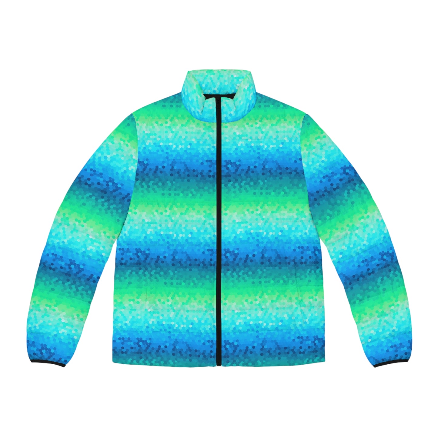 Surface Beach Volleyball Club Men's Puffer Jacket (AOP)