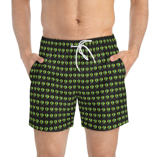 Model Logo Surface Beach Volleyball Club Modern Swim Trunks
