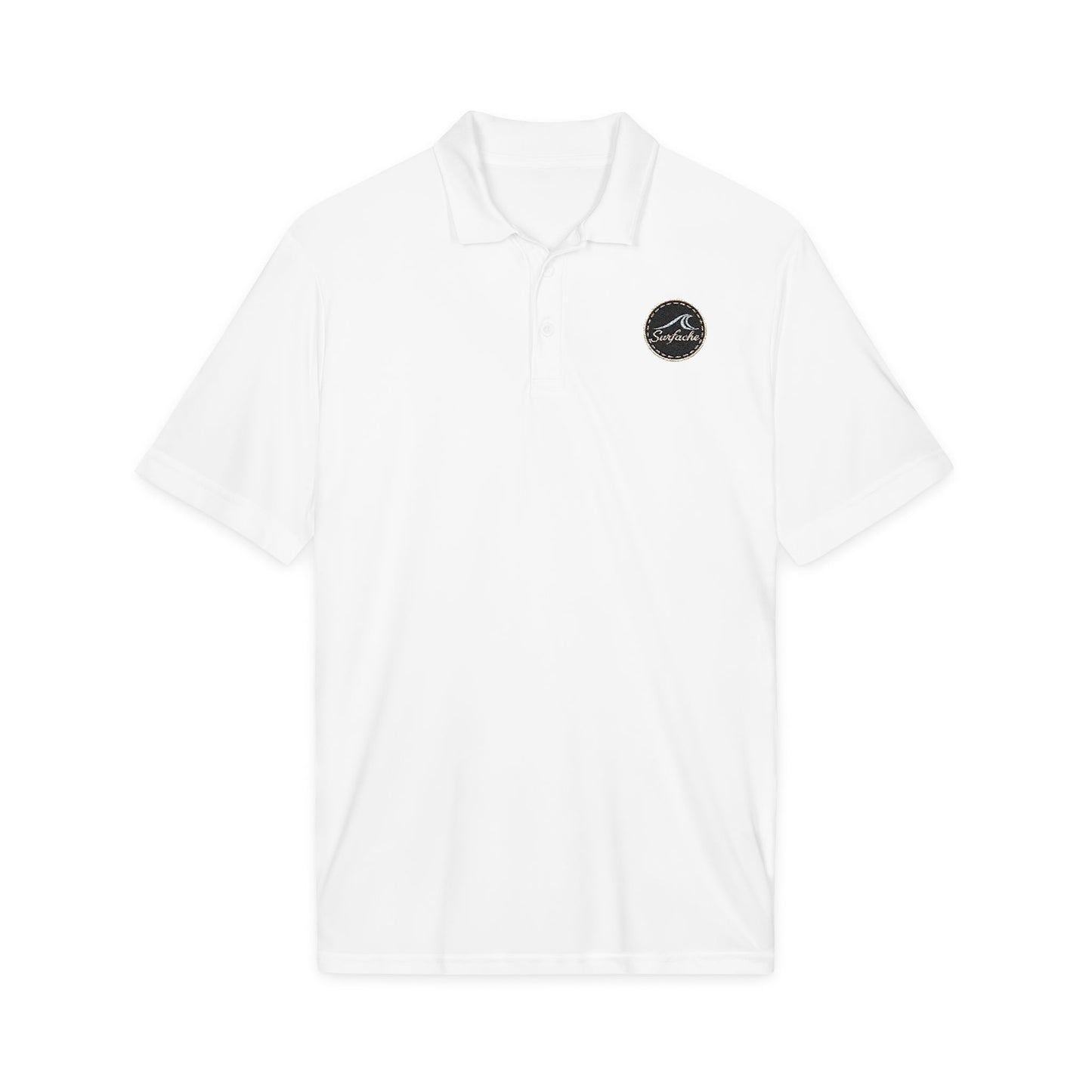 Surfache Embroidered Surf Wave Polo — Men's Performance Golf & Work Shirt