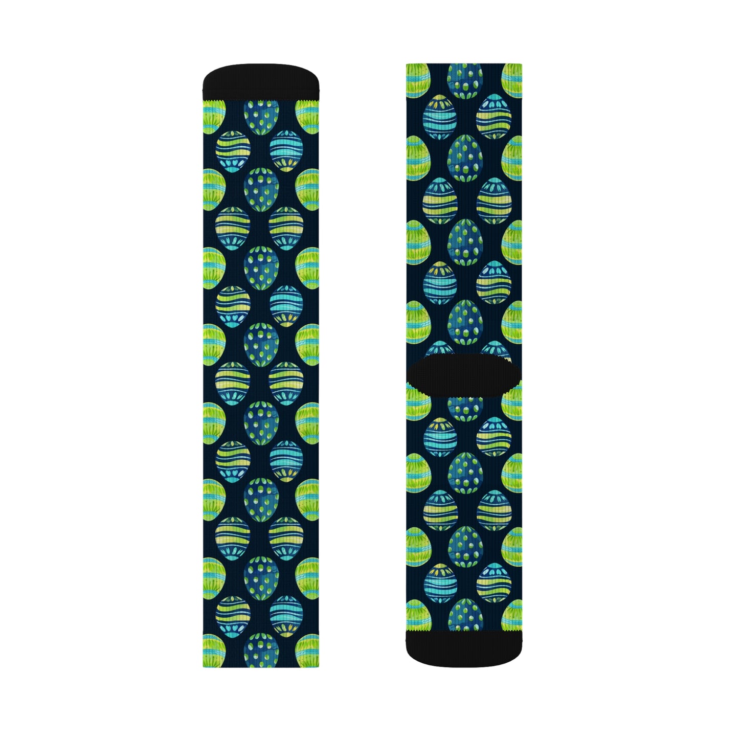 Easter Collection Breatheable Moisture Wicking Performance Printed Fashion Sublimation Socks