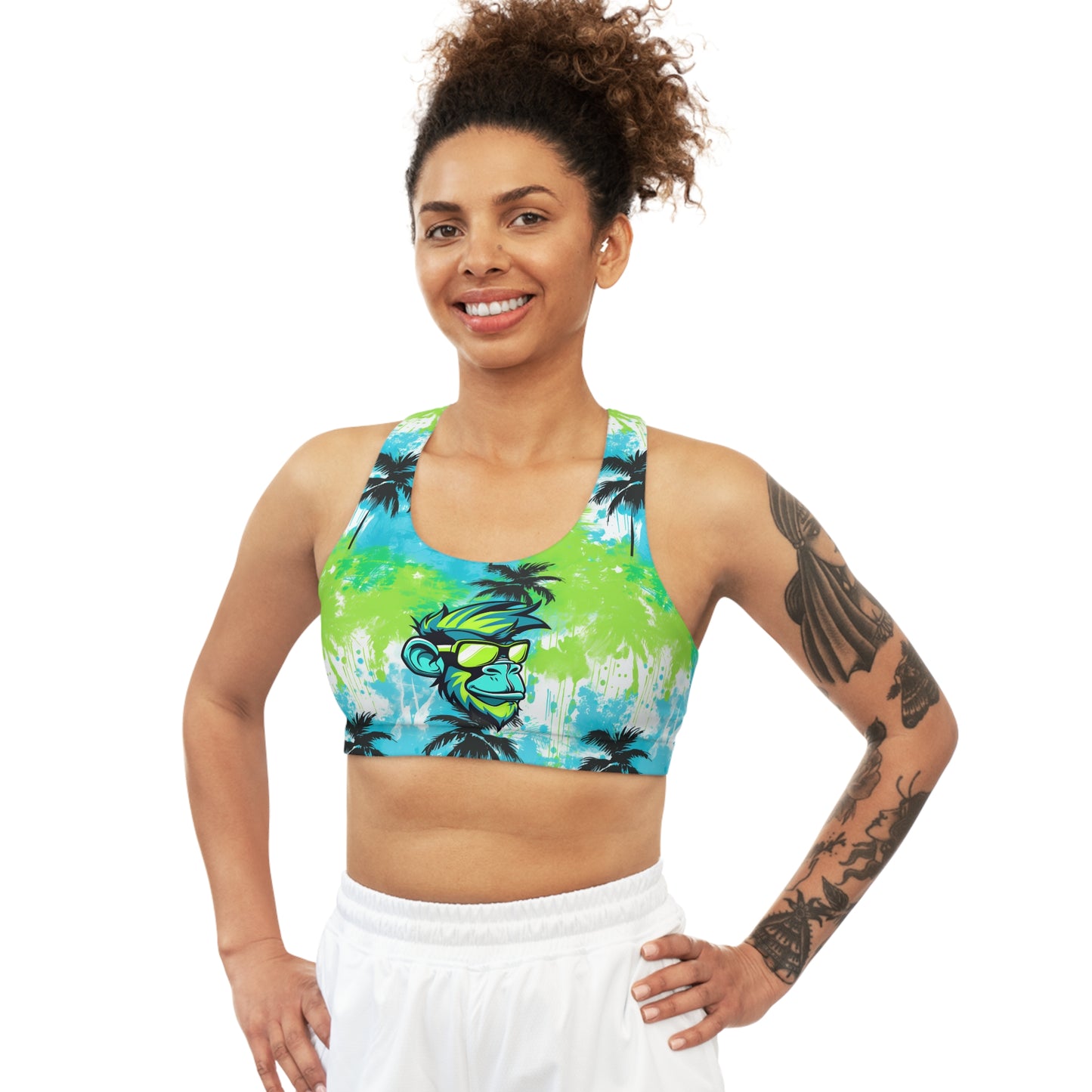 Surface Beach Volleyball Club Seamless Sports Bra (AOP)