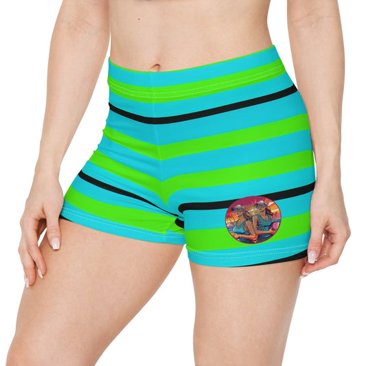 Surface Beach Volleyball Club Athletic Spandex Workout Yoga Women's Shorts (AOP)