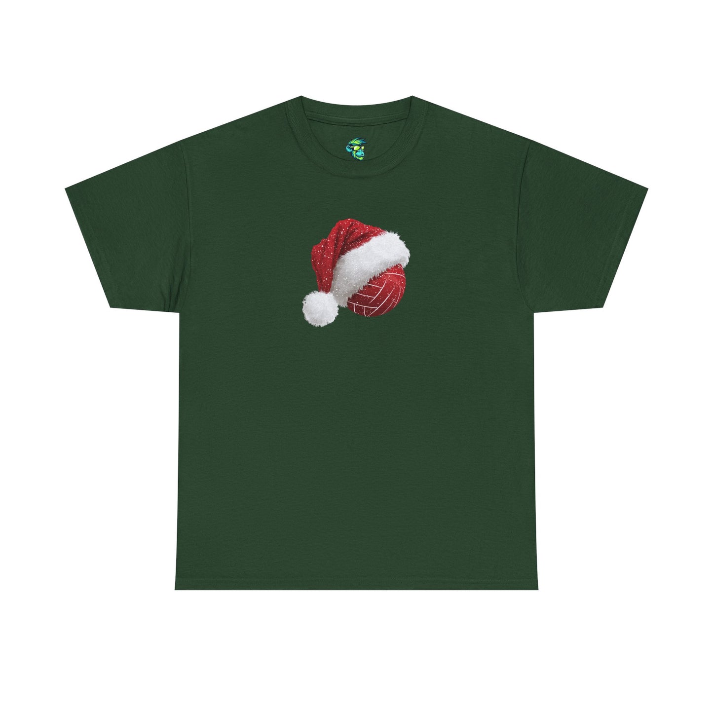 Volleyball Santa Hat Unisex Heavy Cotton Tee