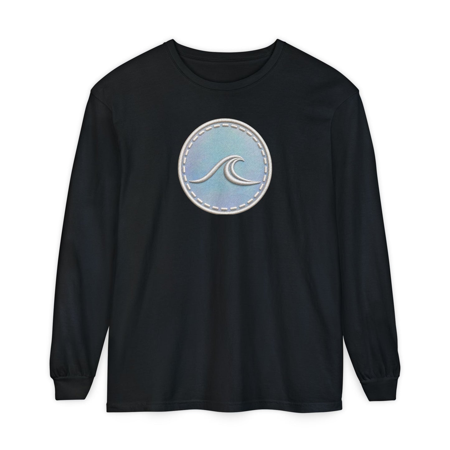 Surfache Opal Wave Icon Long Sleeve Tee -Graphic T-Shirt