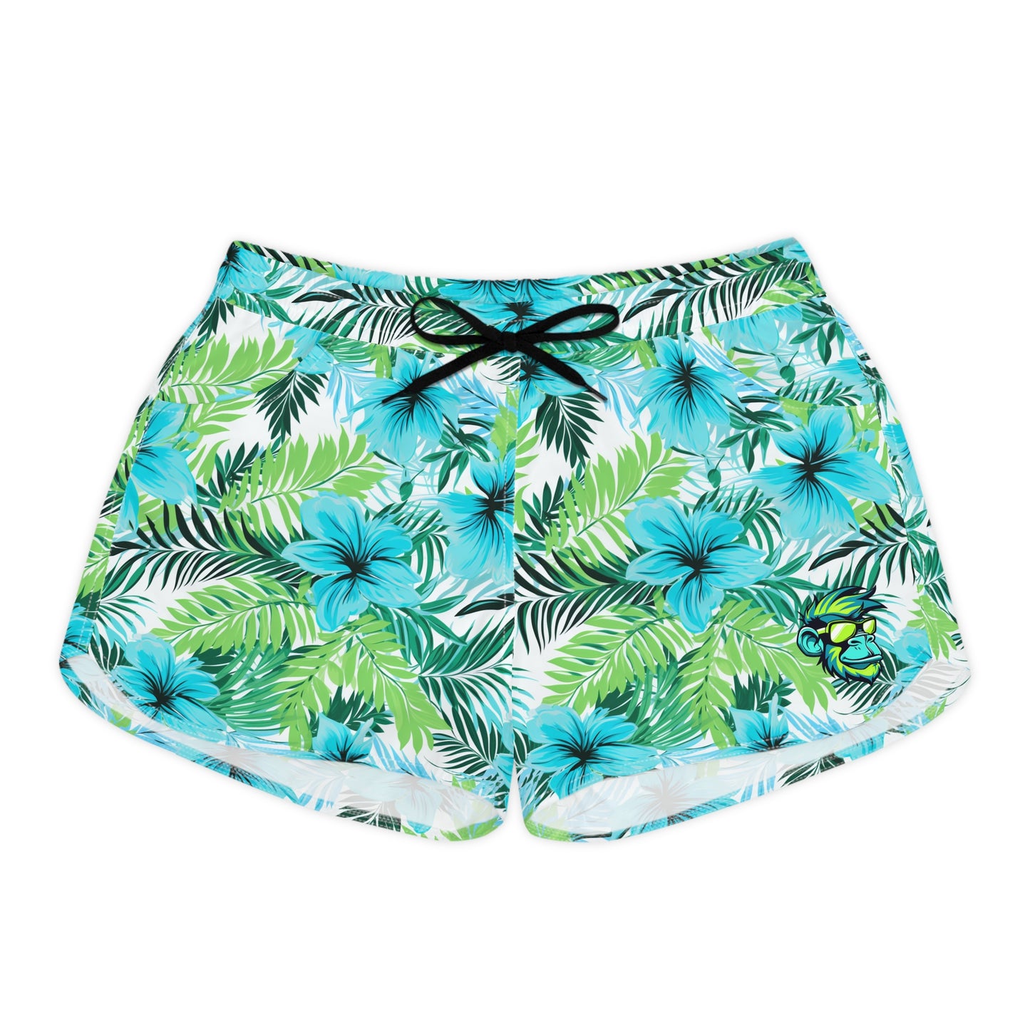 Mascot Surface Beach Volleyball Club Floral Logo Cover Up Women's Casual Shorts (AOP)