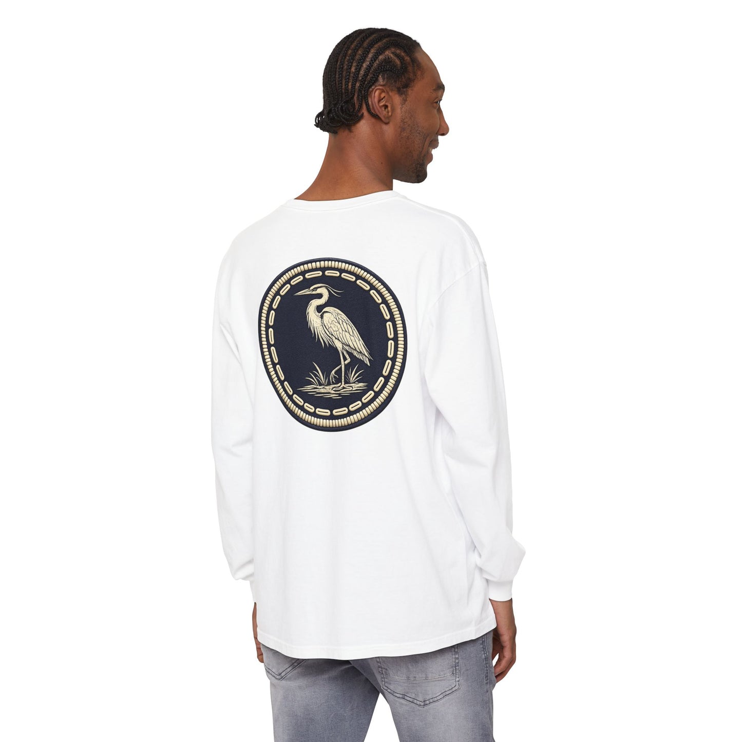 Surfache Long Sleeve T-Shirt — Coastal Heron Graphic