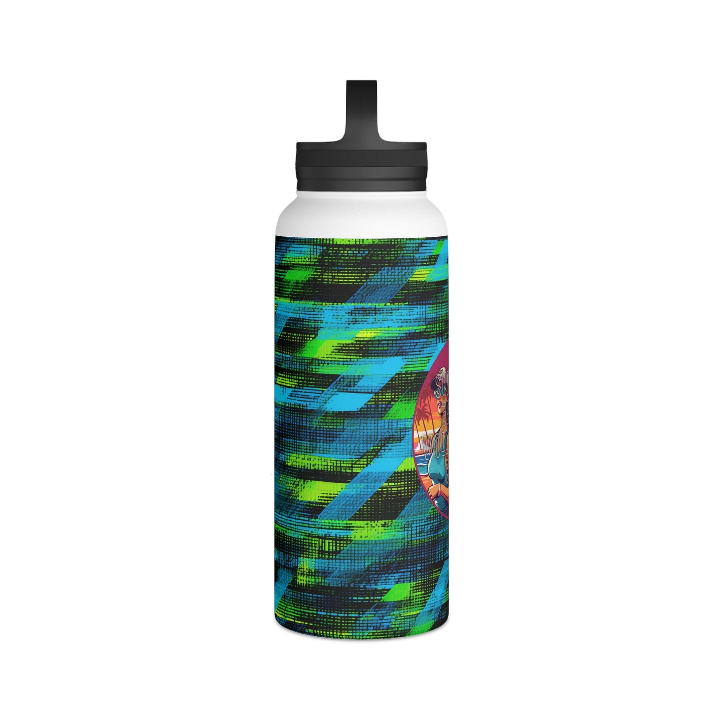 Surface Beach Volleyball Club Stainless Steel Water Bottle, Handle Lid