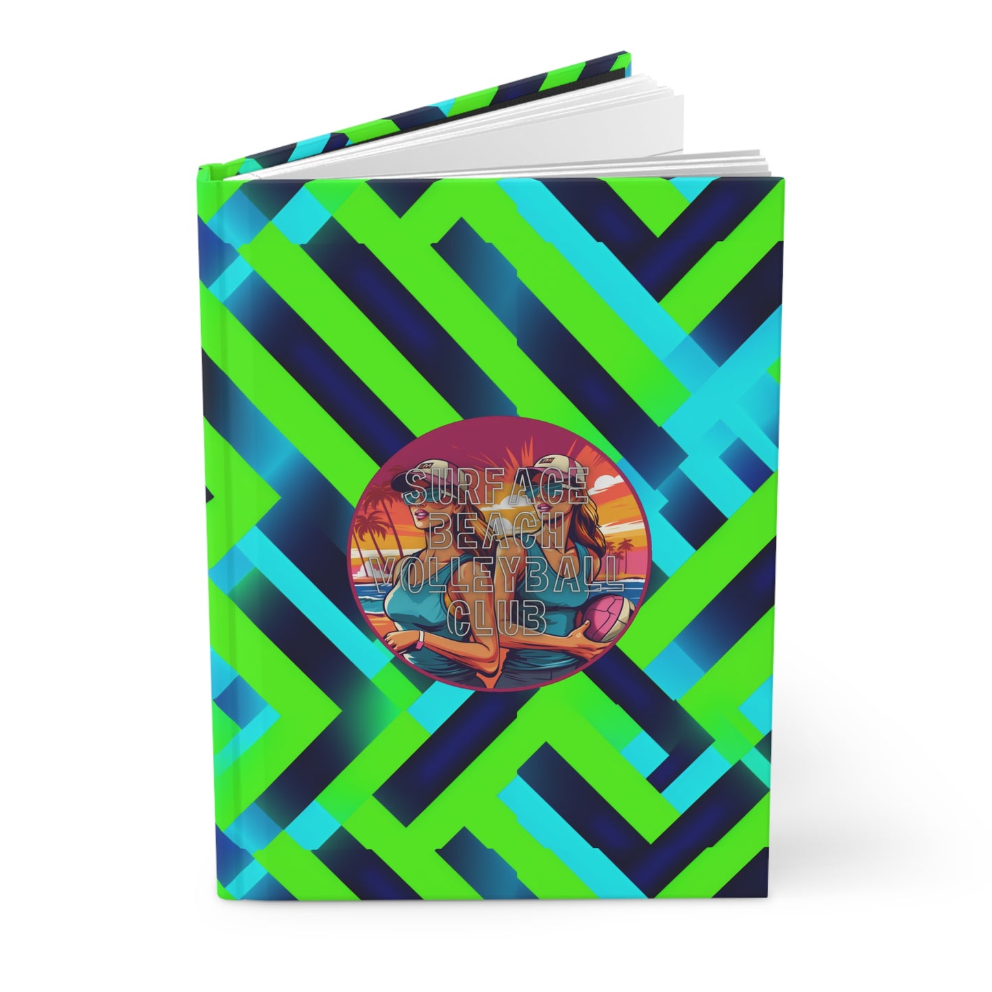 Surface Beach Volleyball Club Reflection Hardcover Journal Matte