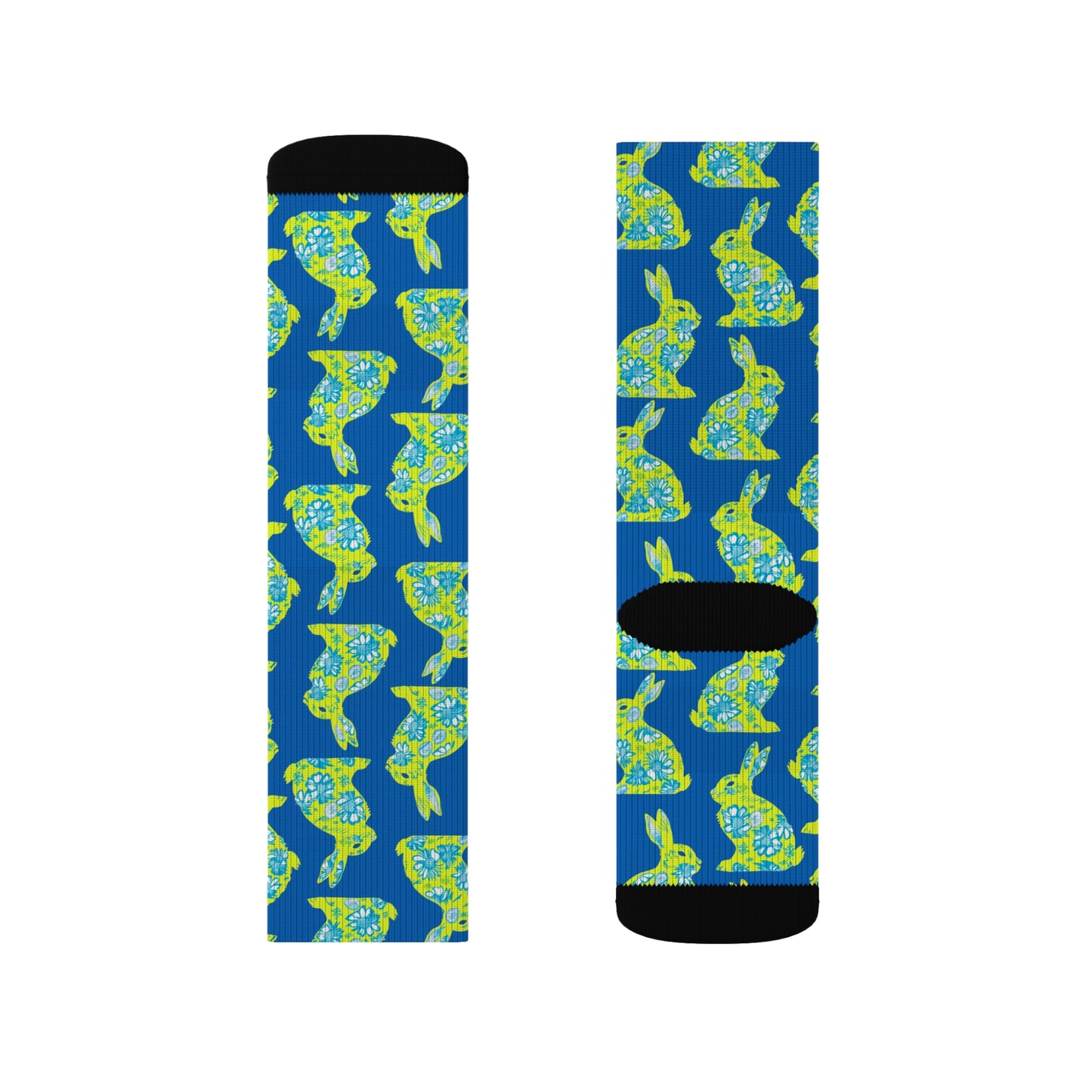 Easter Collection Breatheable Moisture Wicking Performance Printed Fashion Sublimation Socks