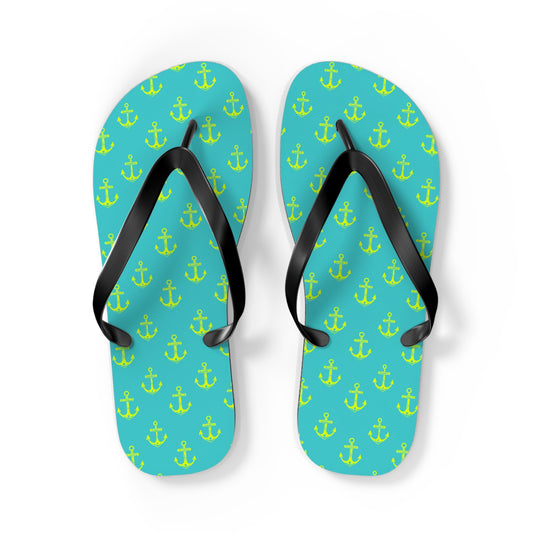 Anchors Away Surface Beach Volleyball Club Designer Flip Flops