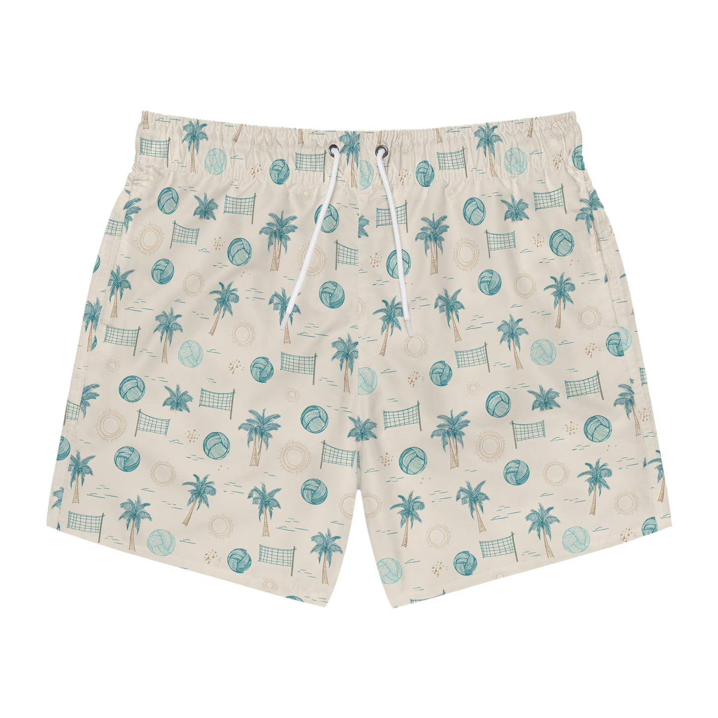 Swim Trunks - Tropical Volleyball Palm