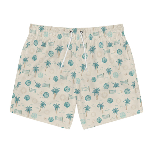 Swim Trunks - Tropical Volleyball Palm