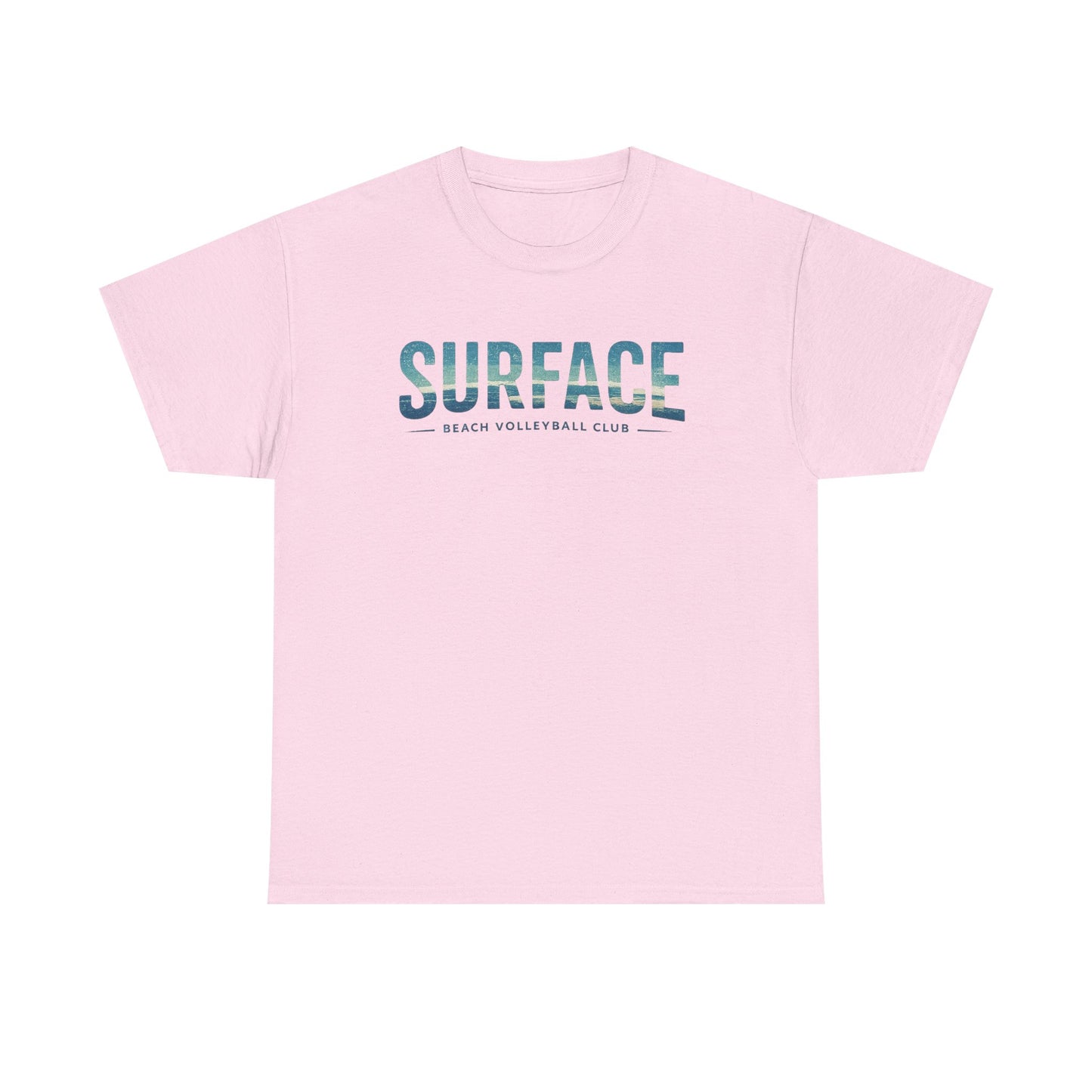 Surface Beach Club T-Shirt — Vintage Palm & Wave Logo Tee