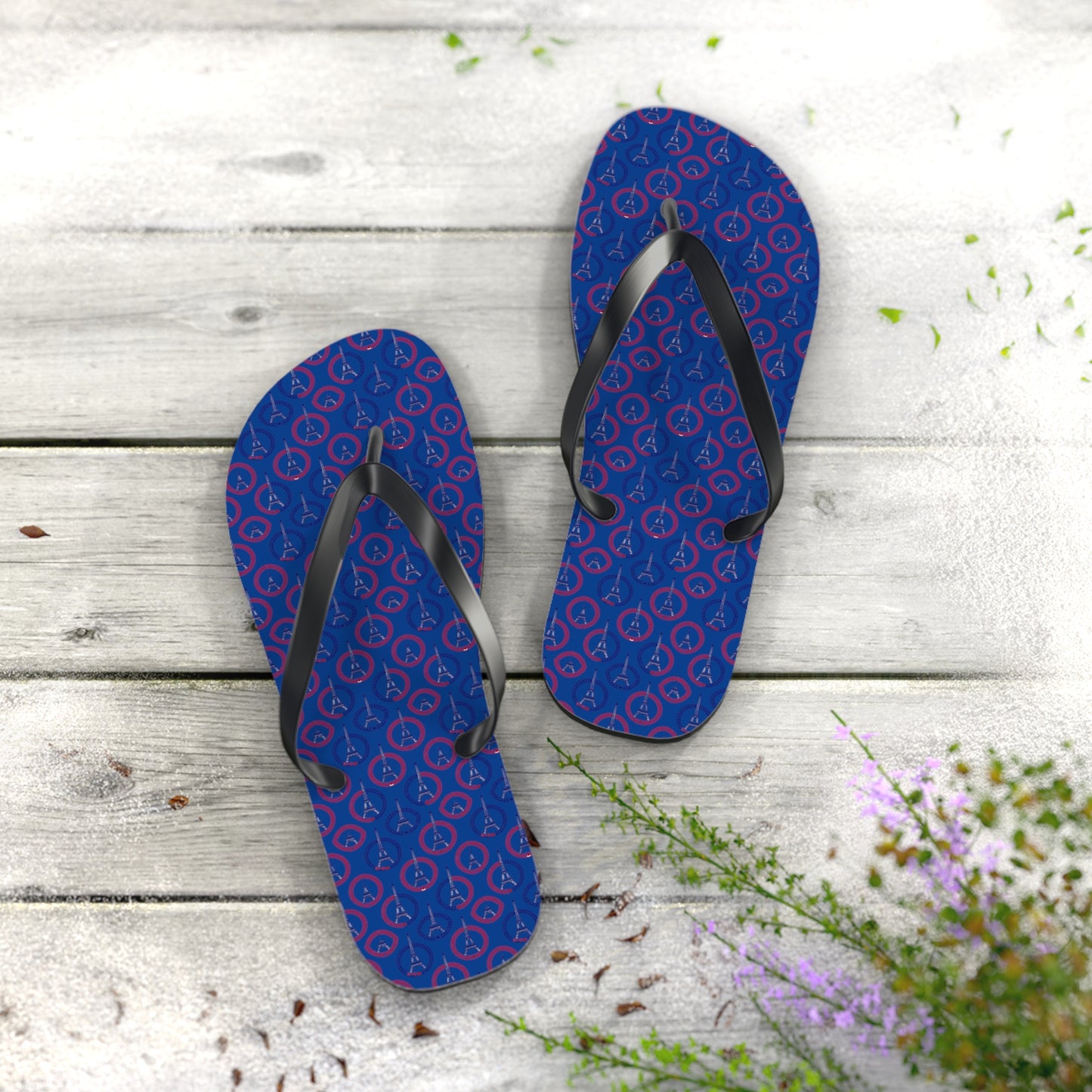 Paris Olympics Inspired Moda Urbano Designer Flip Flops