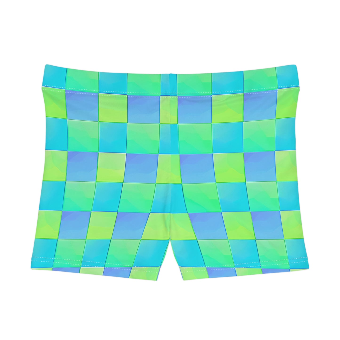 Checkered Surface Beach Volleyball Club Women's Spandex Volleys (AOP)