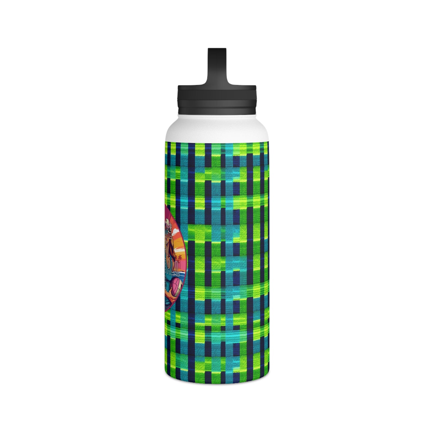 Surface Beach Volleyball Club Stainless Steel Water Bottle, Handle Lid