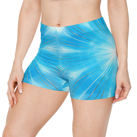 Athletic Spandex Volley Workout Yoga Women's Shorts (AOP)