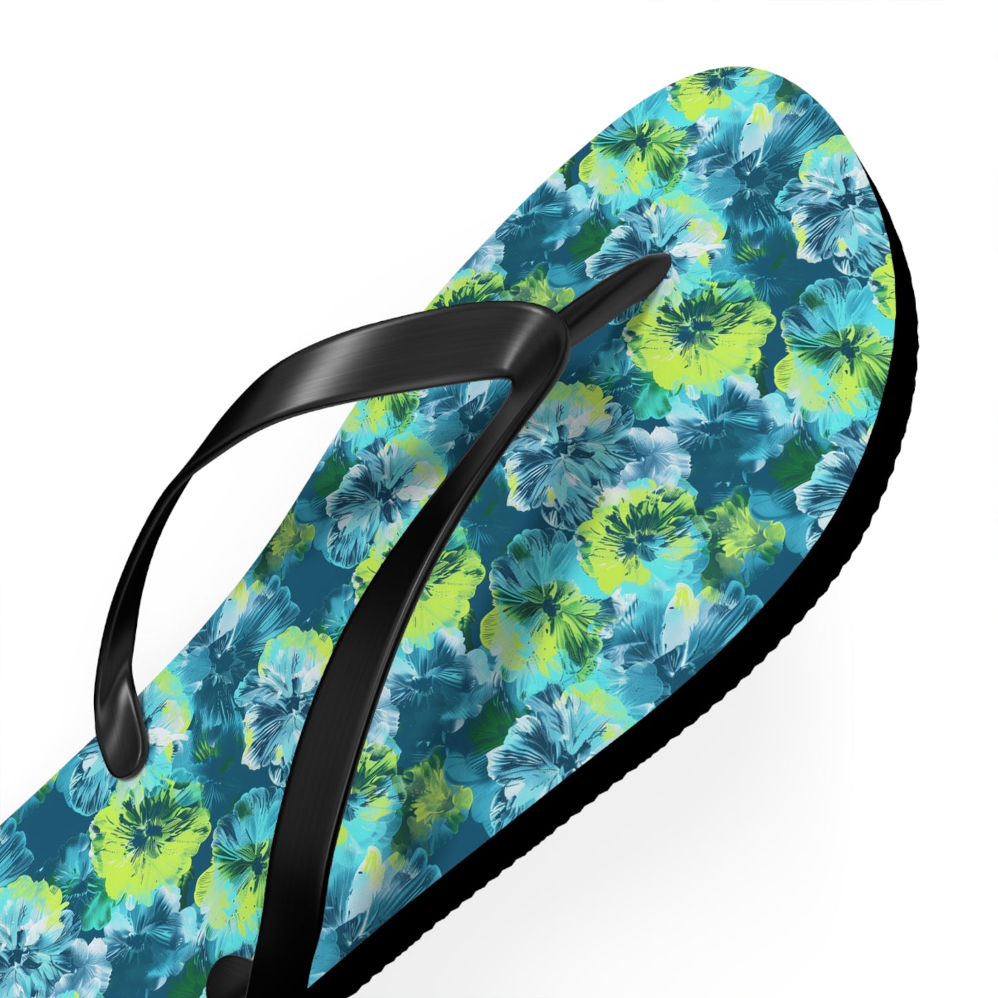 Floral Surface Beach Volleyball Club Designer Flip Flops