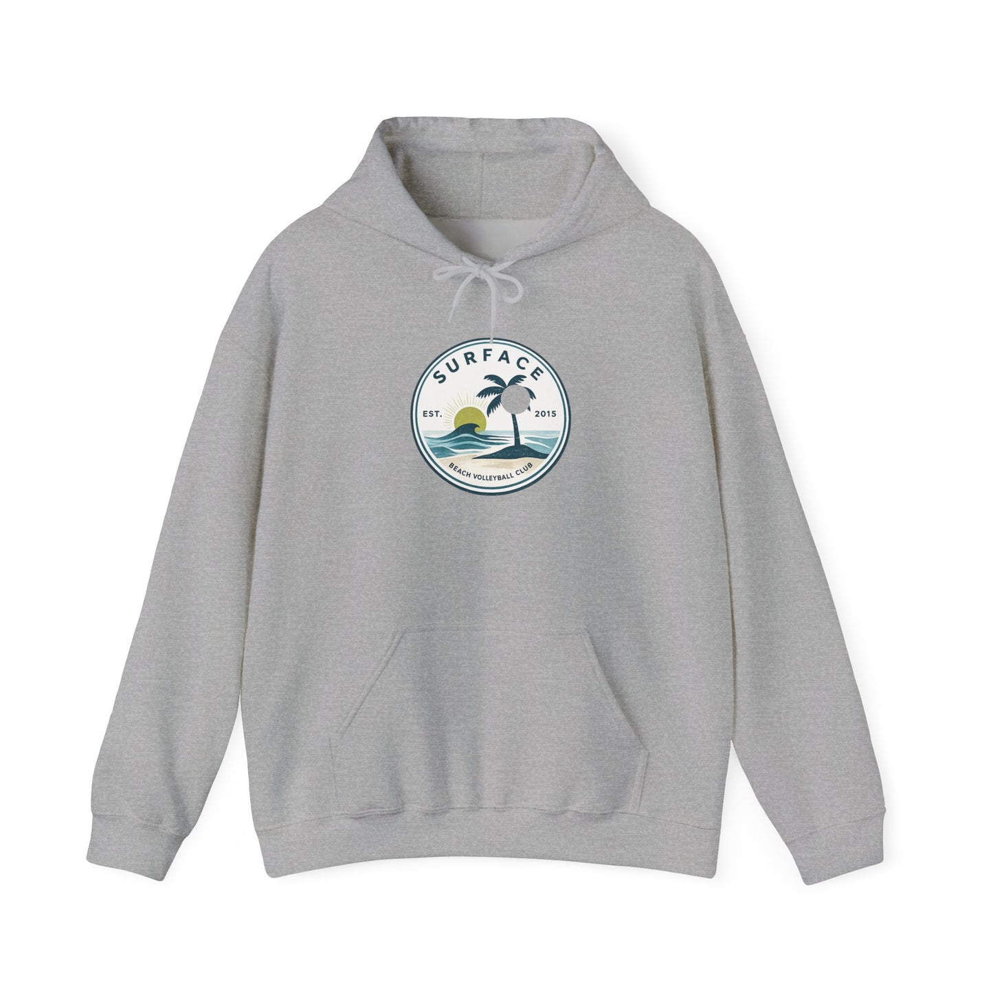 Surface Surf Hoodie – Beach Graphic Pullover with Ocean Logo