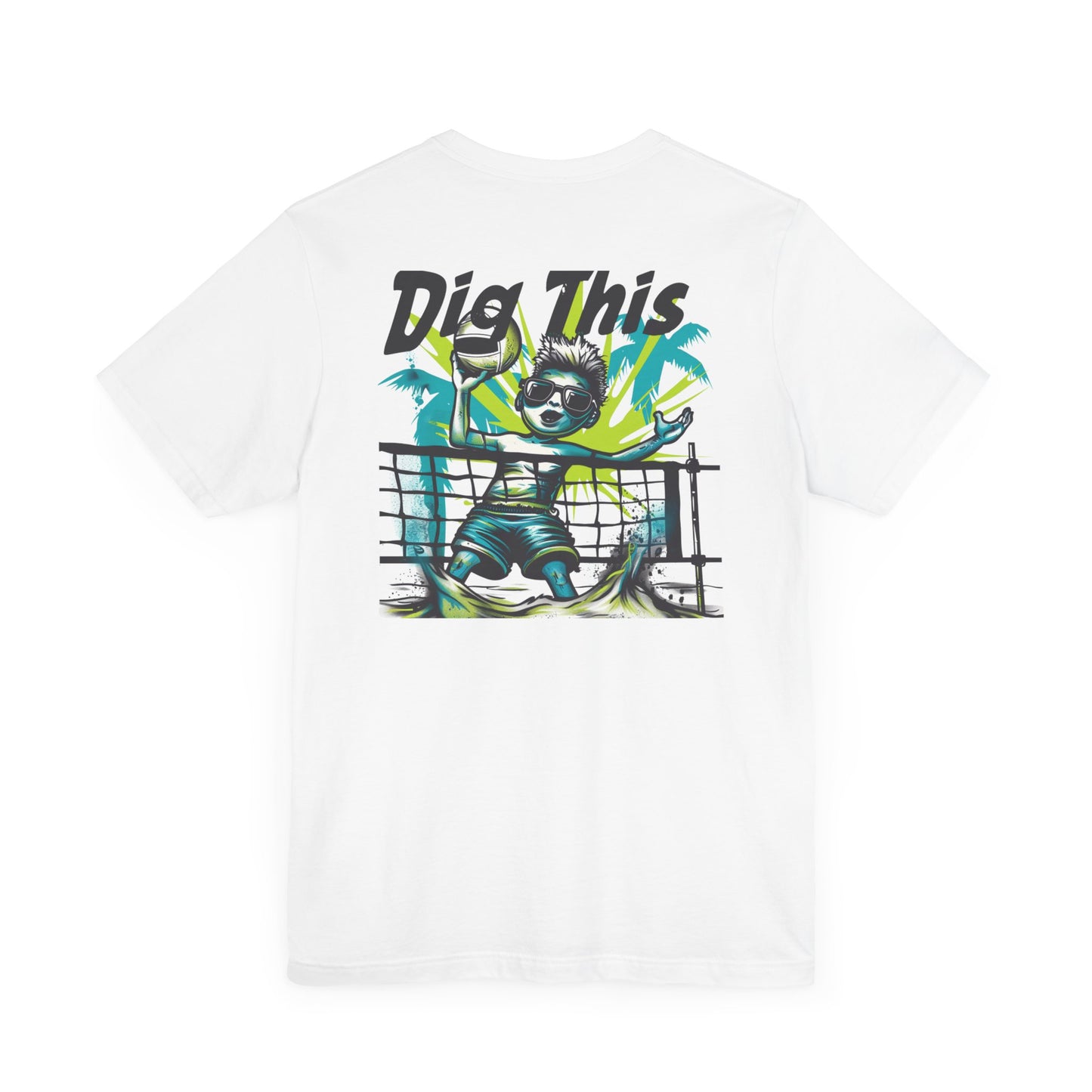 Dig This Icon Surface Beach Volleyball Unisex Jersey Short Sleeve Tee