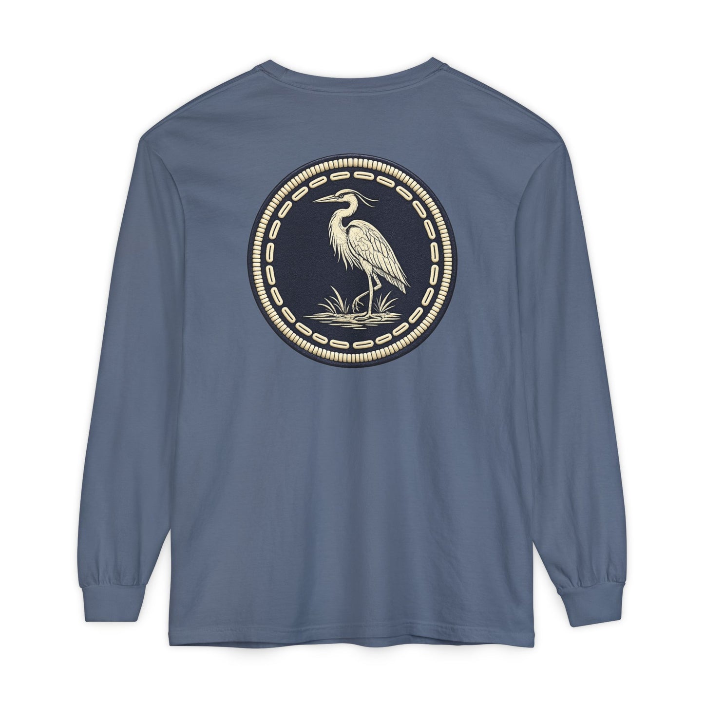 Surfache Long Sleeve T-Shirt — Coastal Heron Graphic