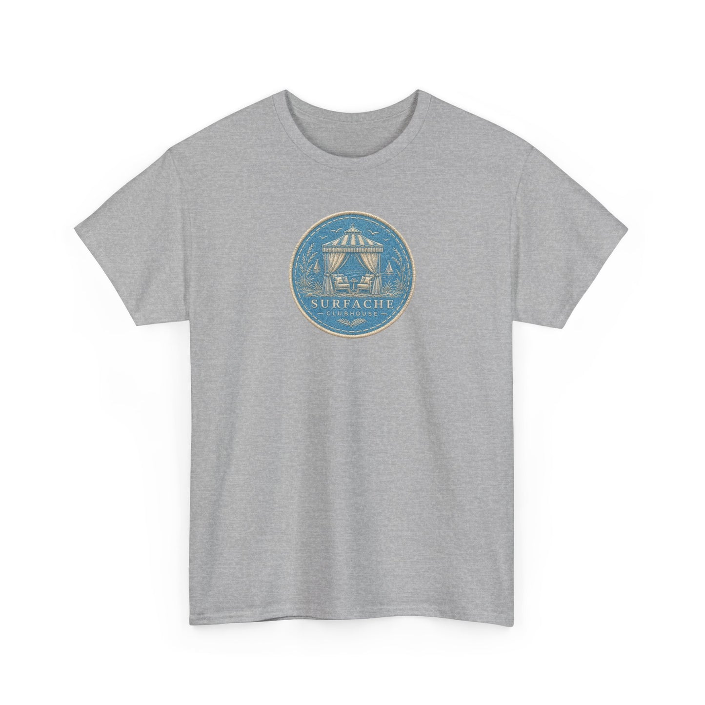 Surfache Cabana Club T‑Shirt – Tropical Beach Cabana Graphic Tee