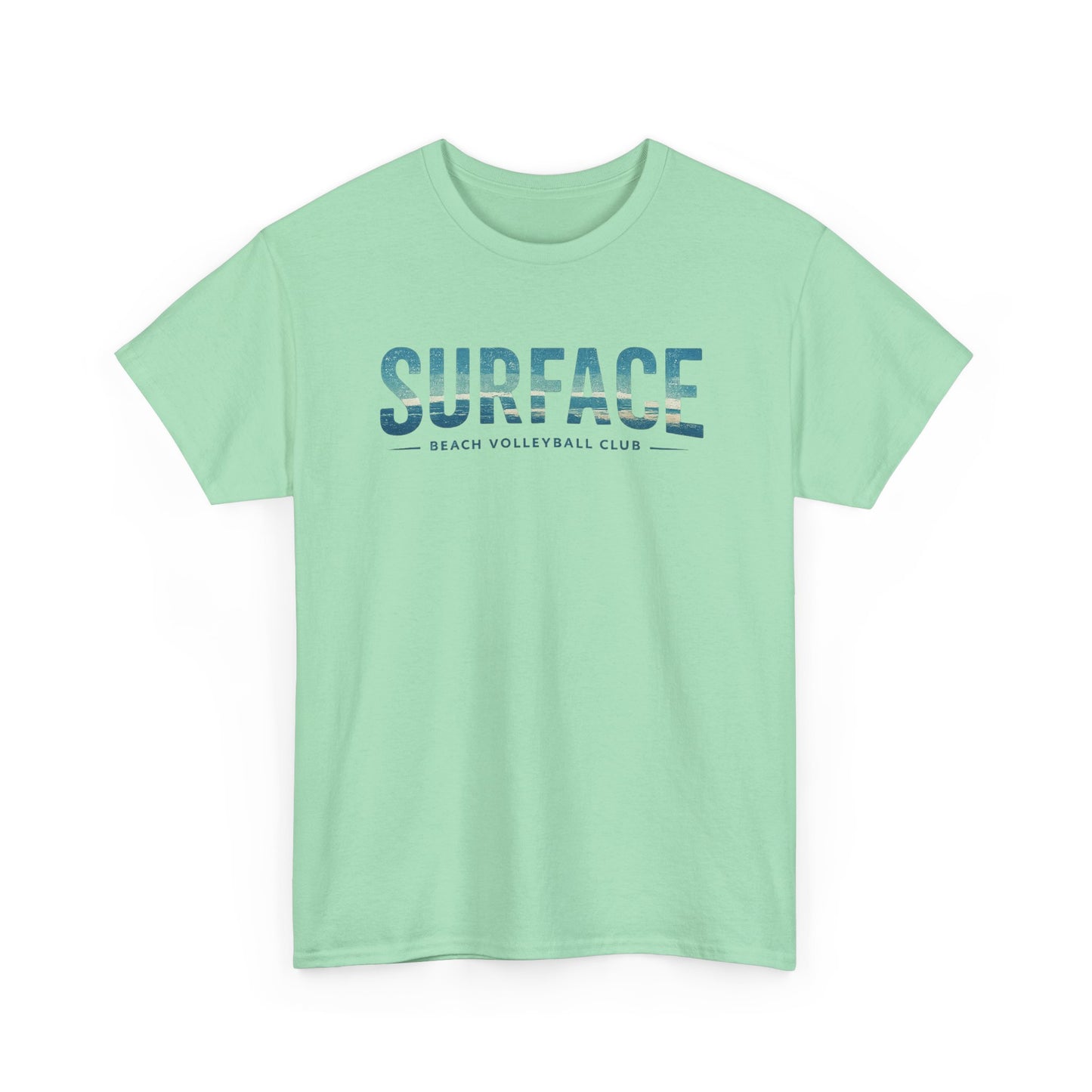 Surface Beach Club T-Shirt — Vintage Palm & Wave Logo Tee