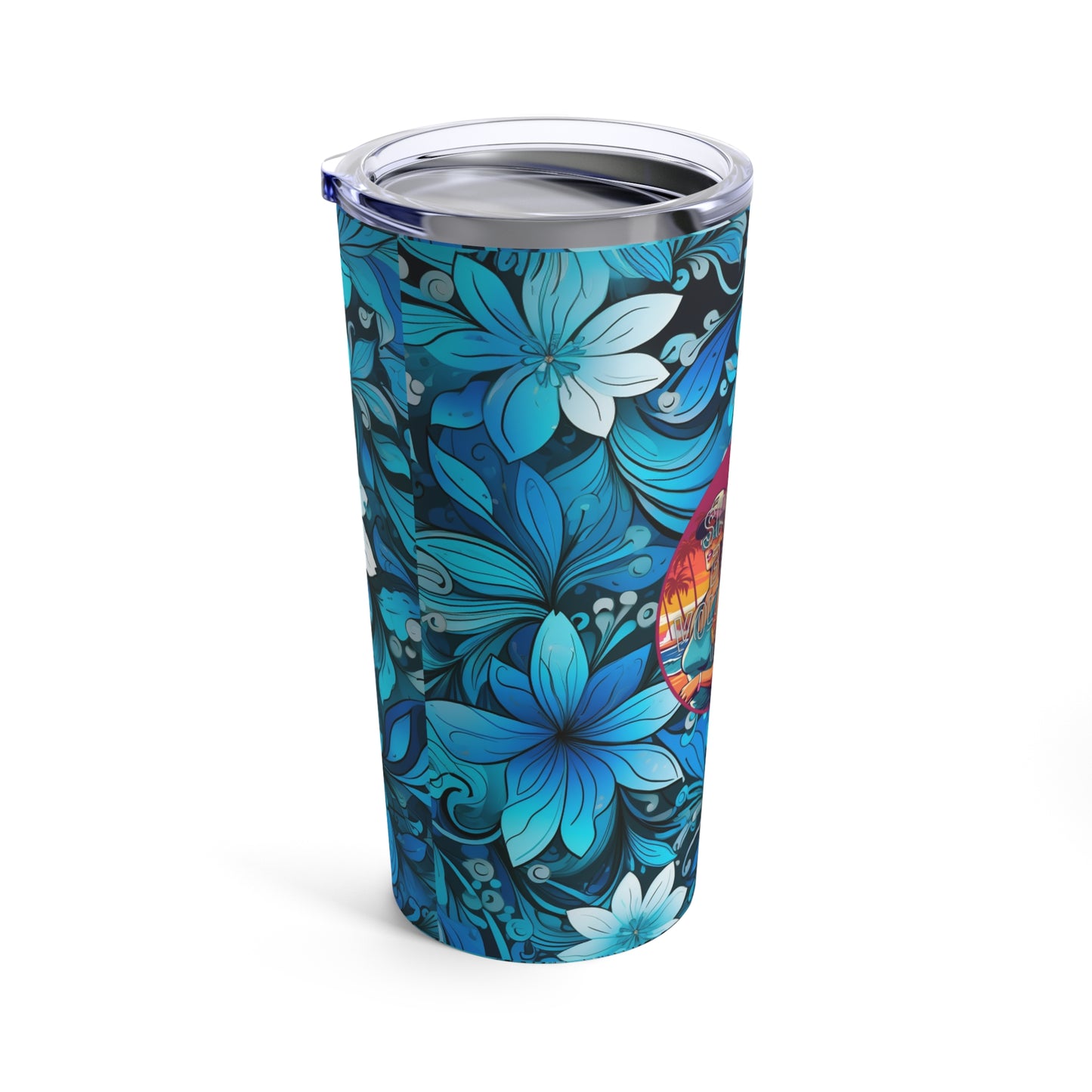 Surface Beach Volleyball Club Floral Logo Tumbler 20oz Sip and Chill Collection