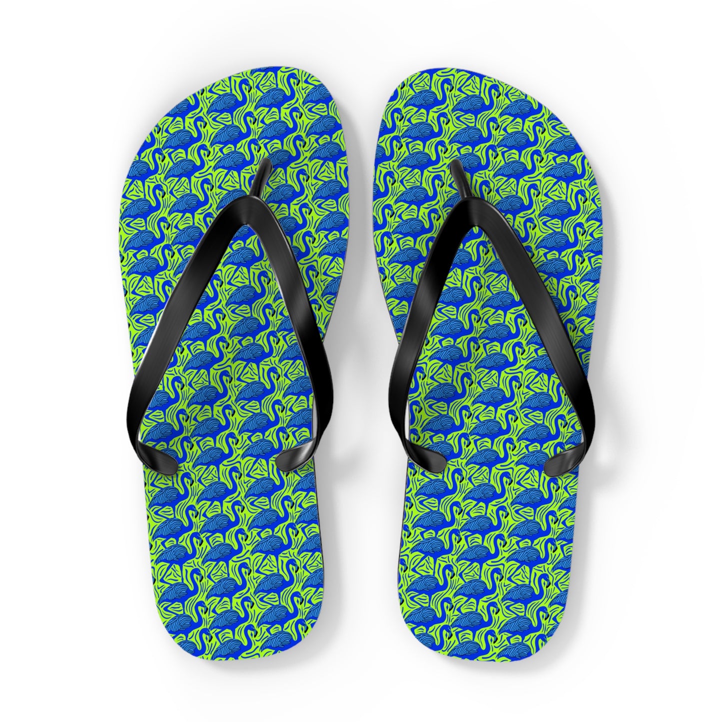 Flamingos Surface Beach Volleyball Club Designer Flip Flops