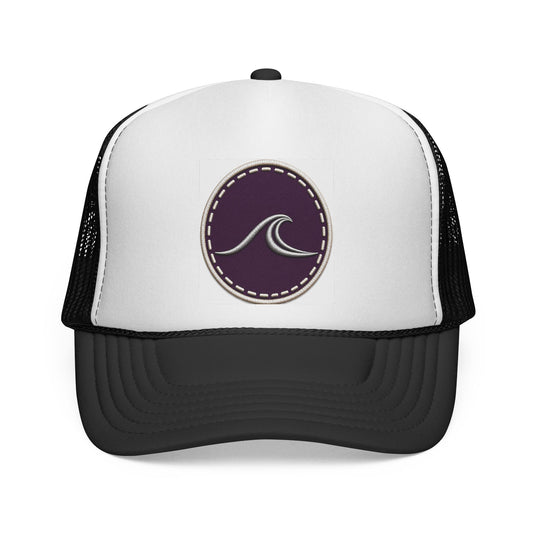 Surfache Wave Trucker Hat — Vintage Surf Logo Cap for Beach Lov