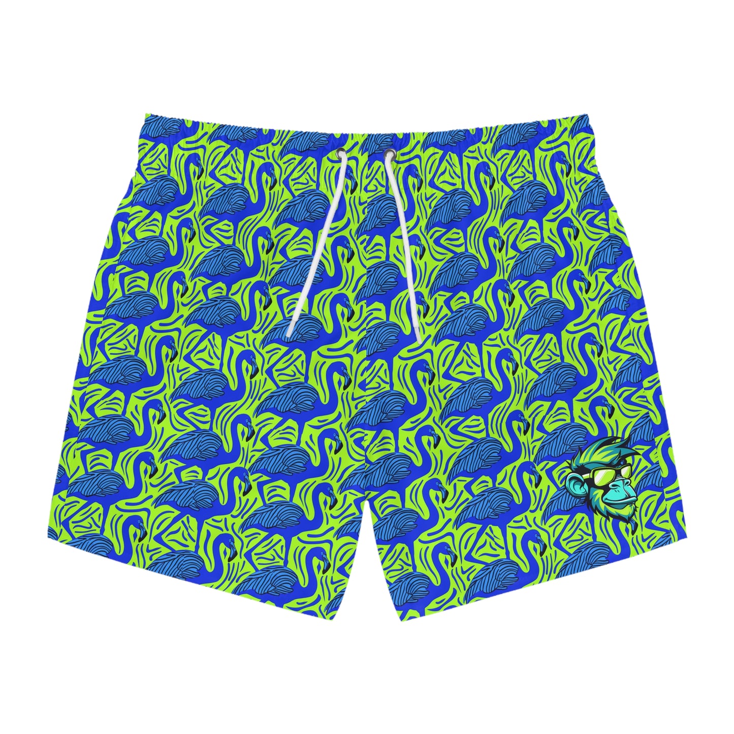 Flamingo Party Surface Beach Volleyball Club Modern Swim Trunks