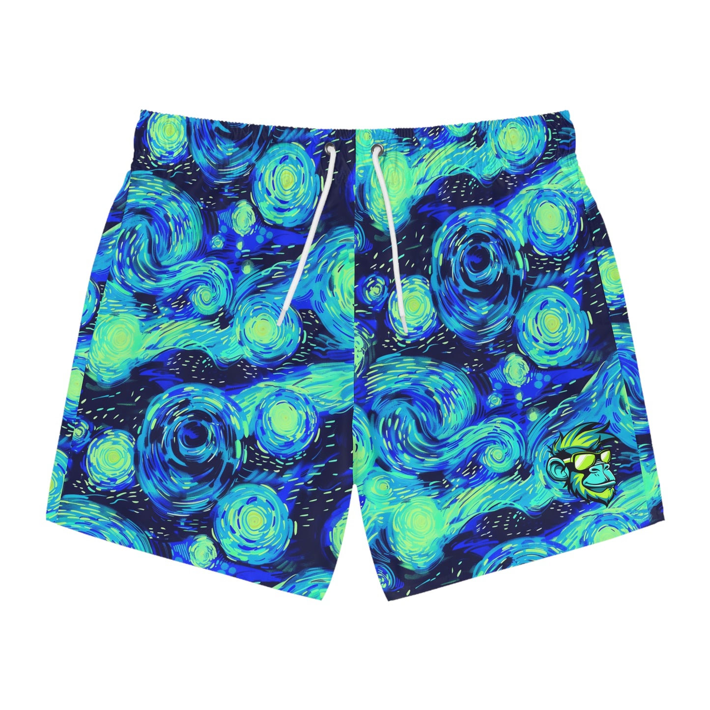 Starry Night Mascot Surface Beach Volleyball Club Modern Swim Trunks