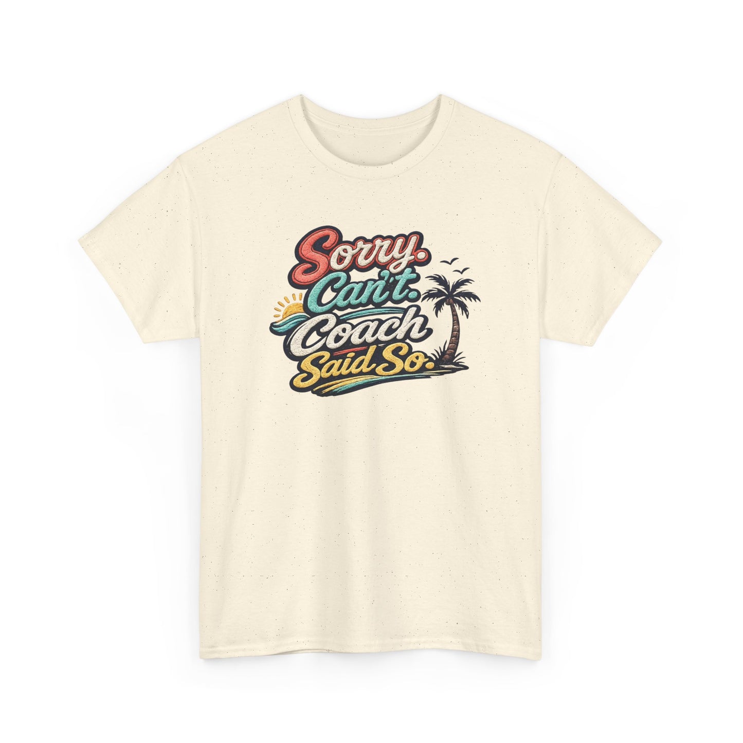 Beach Volleyball Tee — "Sorry, Can't. I’ve Got Beach Volleyball" Retro Graphic
