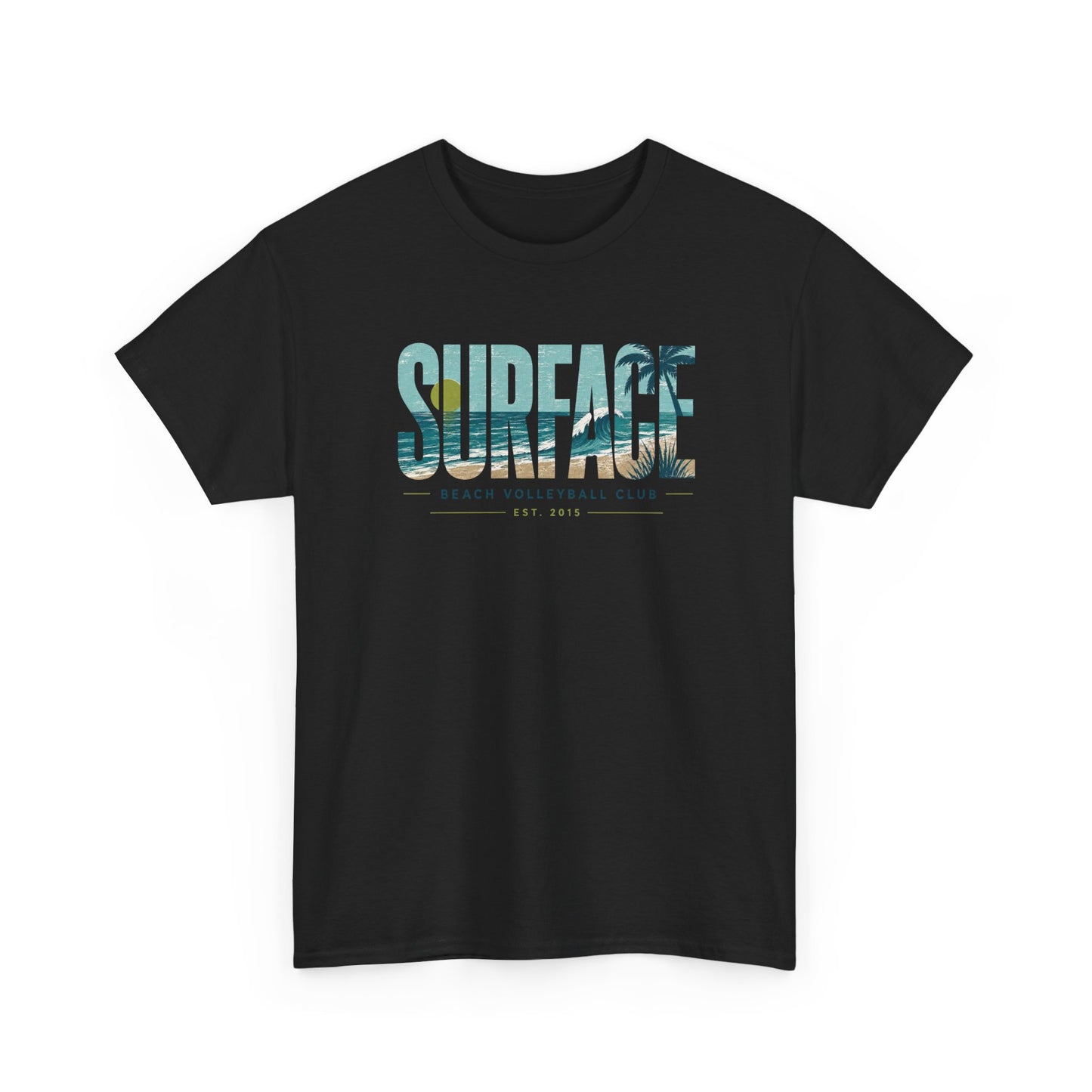 Surface Beach Volleyball Club T-Shirt — Coastal Surf Graphic Tee