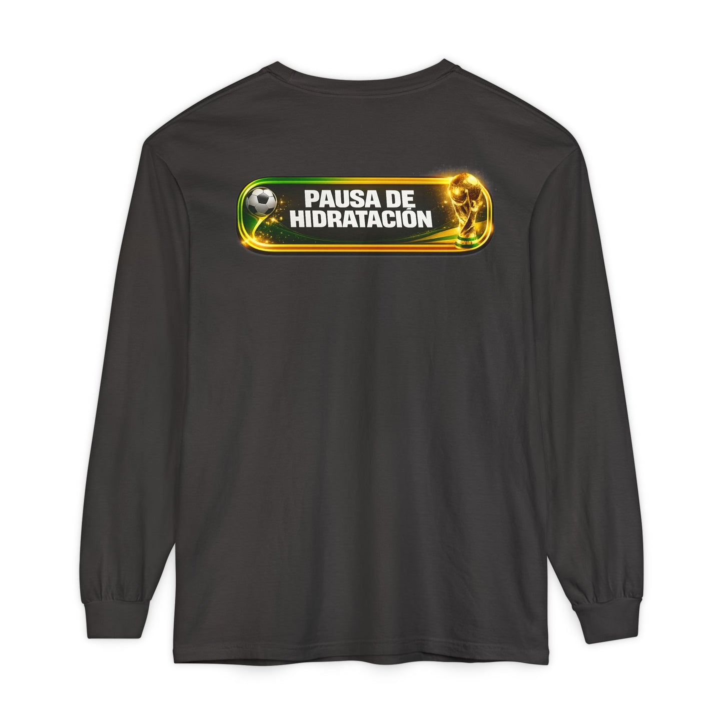 Surfache World Cup Soccer Long Sleeve Tee — "Surface" Front & "Pausa de Hidratación" Back