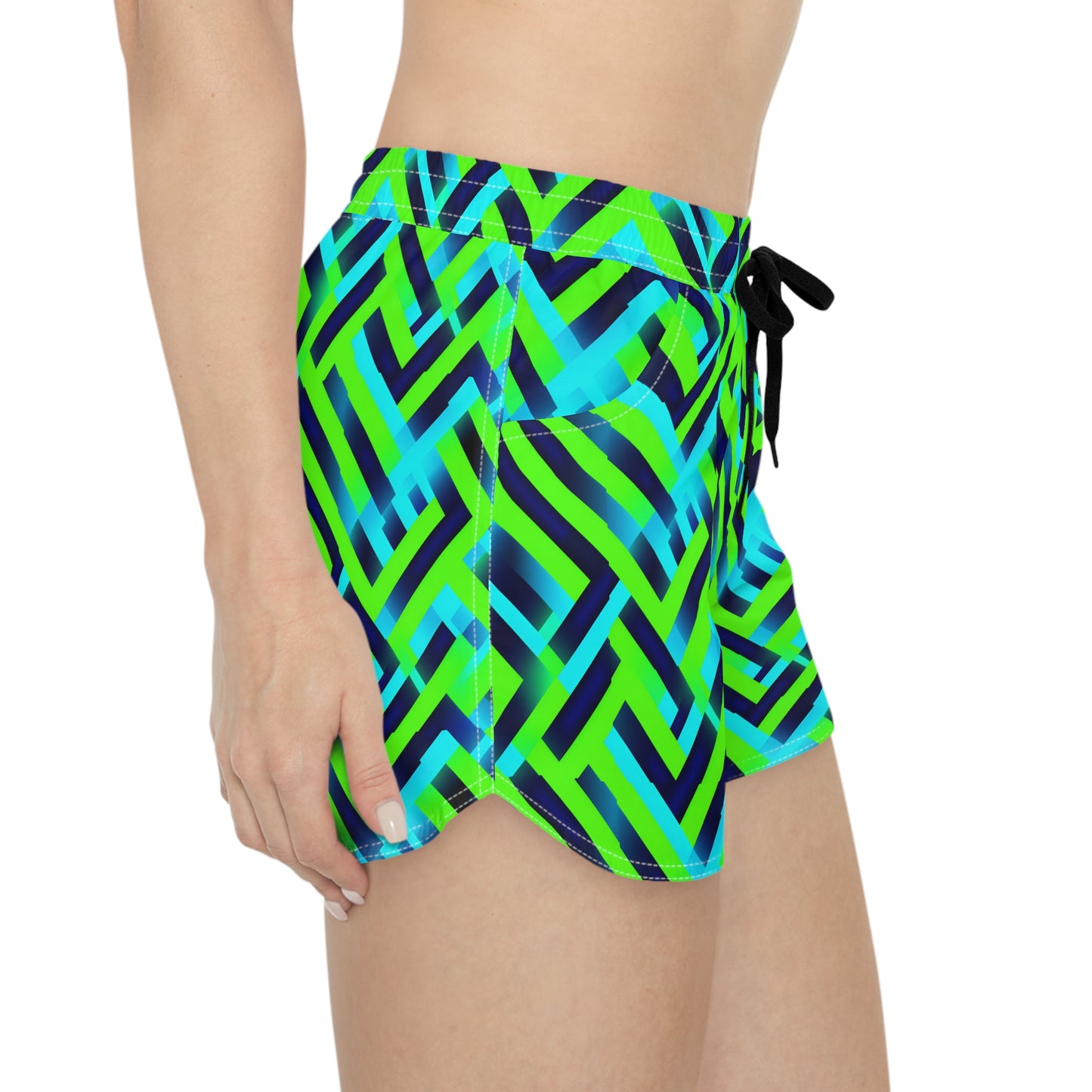 Surface Beach Volleyball Club Geometric Cover Up Women's Casual Shorts (AOP)