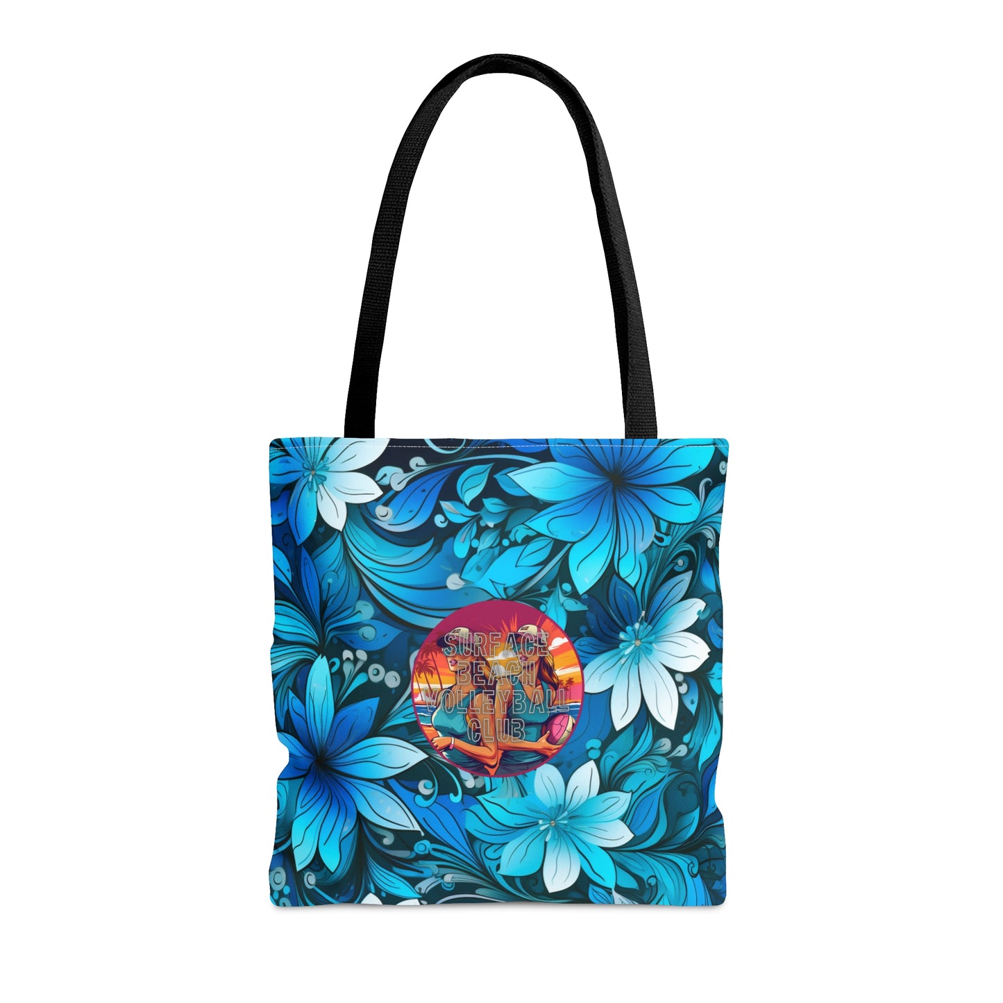 Surface Beach Volleyball Floral Logo Tote Bag (AOP)