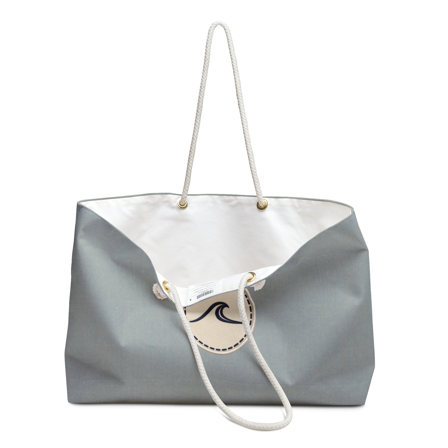 Surfache Coastal Wave Weekender Bag — Large Canvas Beach Tote with Rope Handles