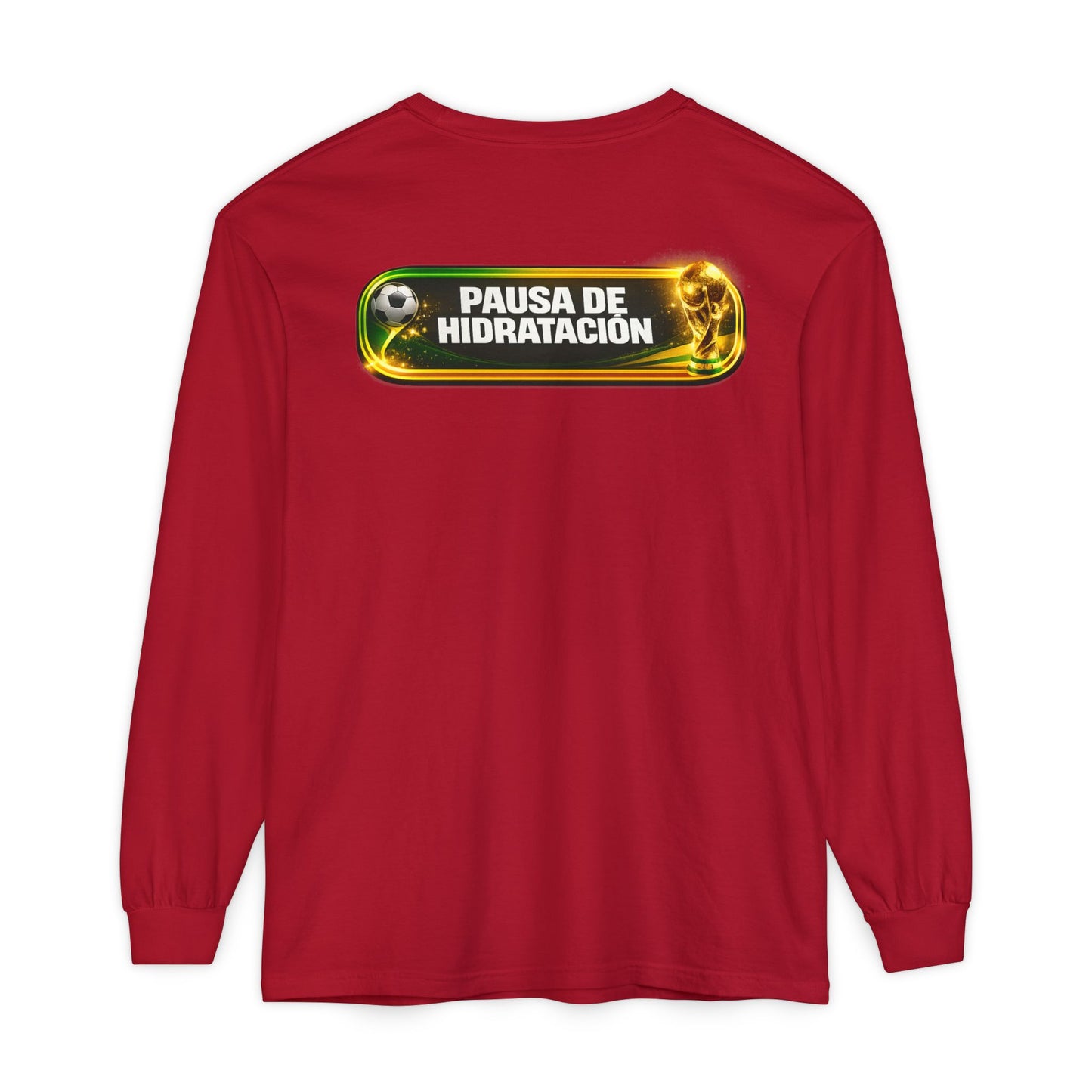 Surfache World Cup Soccer Long Sleeve Tee — "Surface" Front & "Pausa de Hidratación" Back