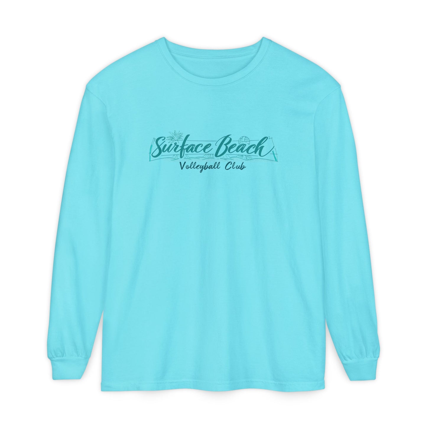 Surface Beach Volleyball Club Long Sleeve Tee — "Beach Player" Back Print