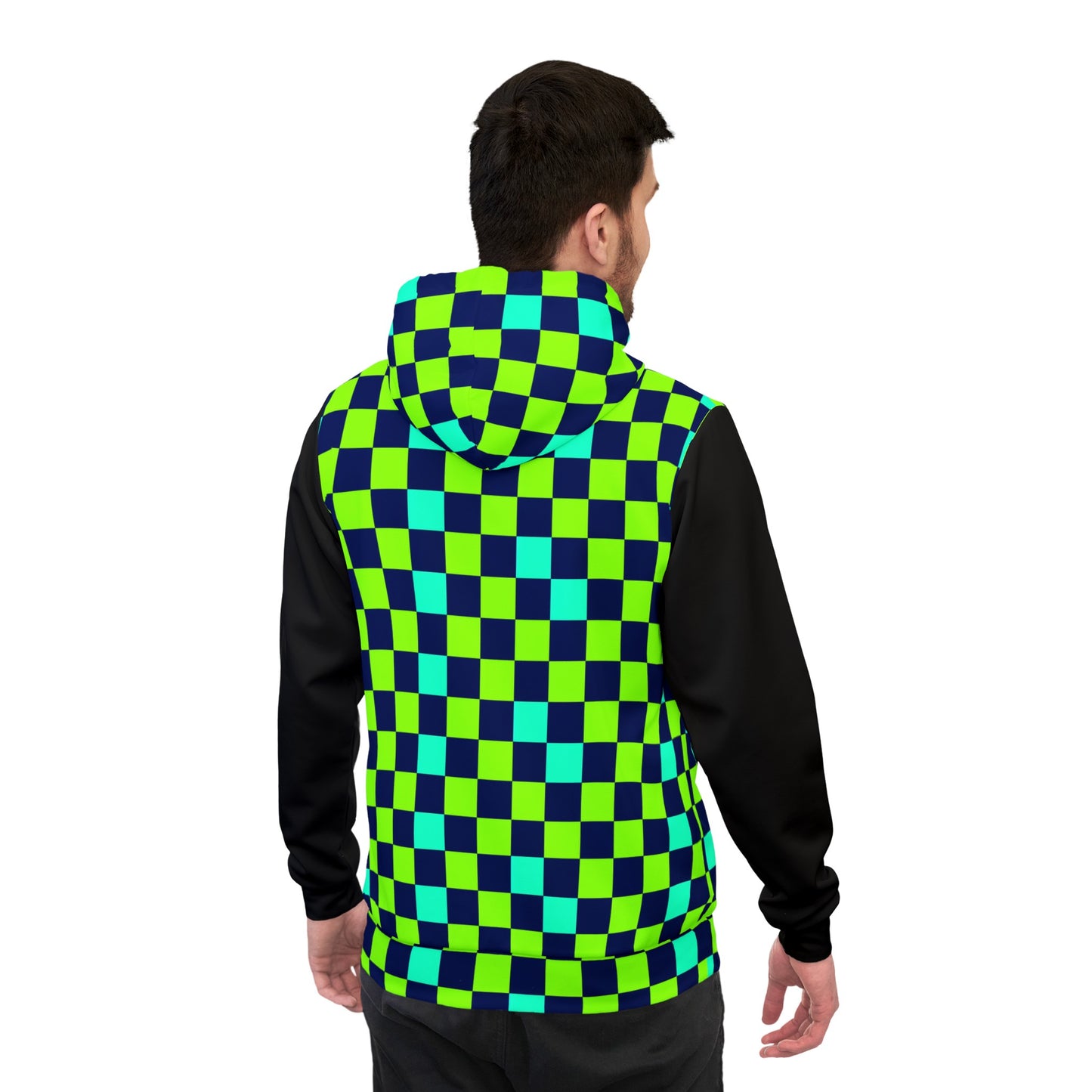 Moda Urbano Checkered Sublimated Designer Athletic Hoodie