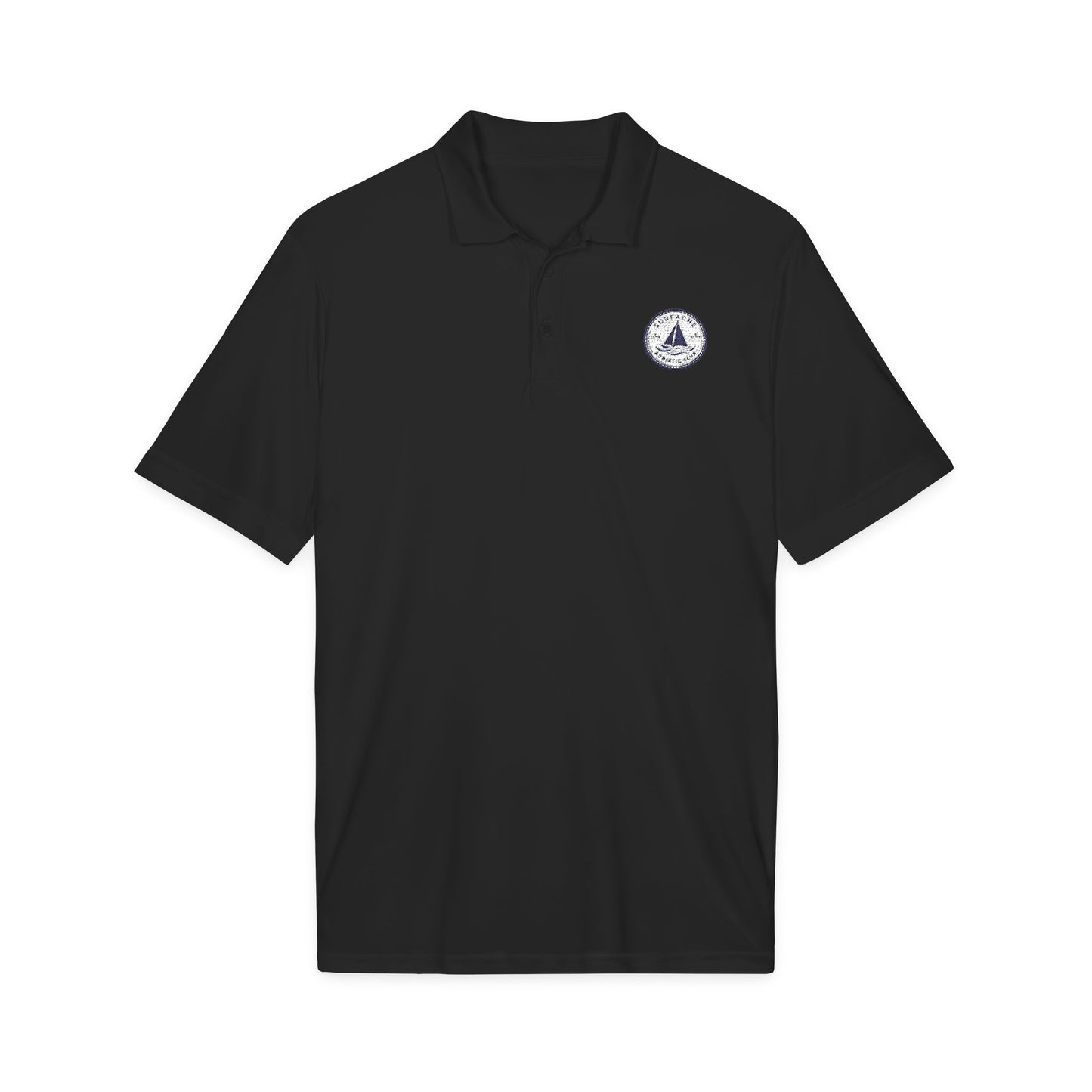 Surfache Embroidered Sailboat Polo Shirt - Nautical Club Performance Polo
