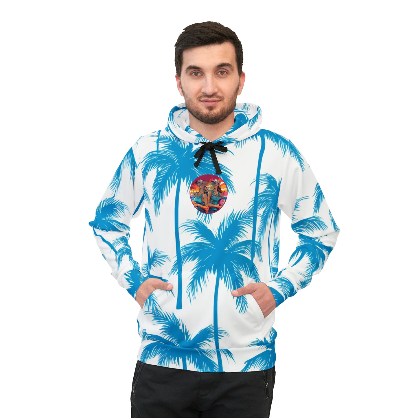 Surface Beach Volleyball Club Palm Tree Designer Athletic Sublimated Hoodie