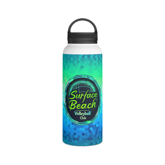 Icon Surface Beach Volleyball Club Stainless Steel Water Bottle, Handle Lid