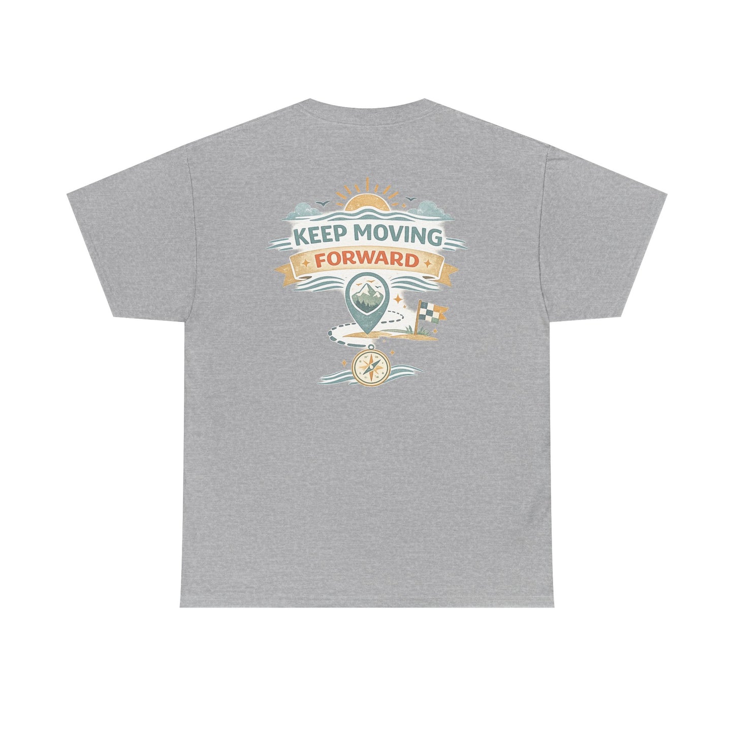 Make a Plan, Be Ready to Deviate T‑Shirt — 'Keep Moving Forward' Adventure Travel Tee
