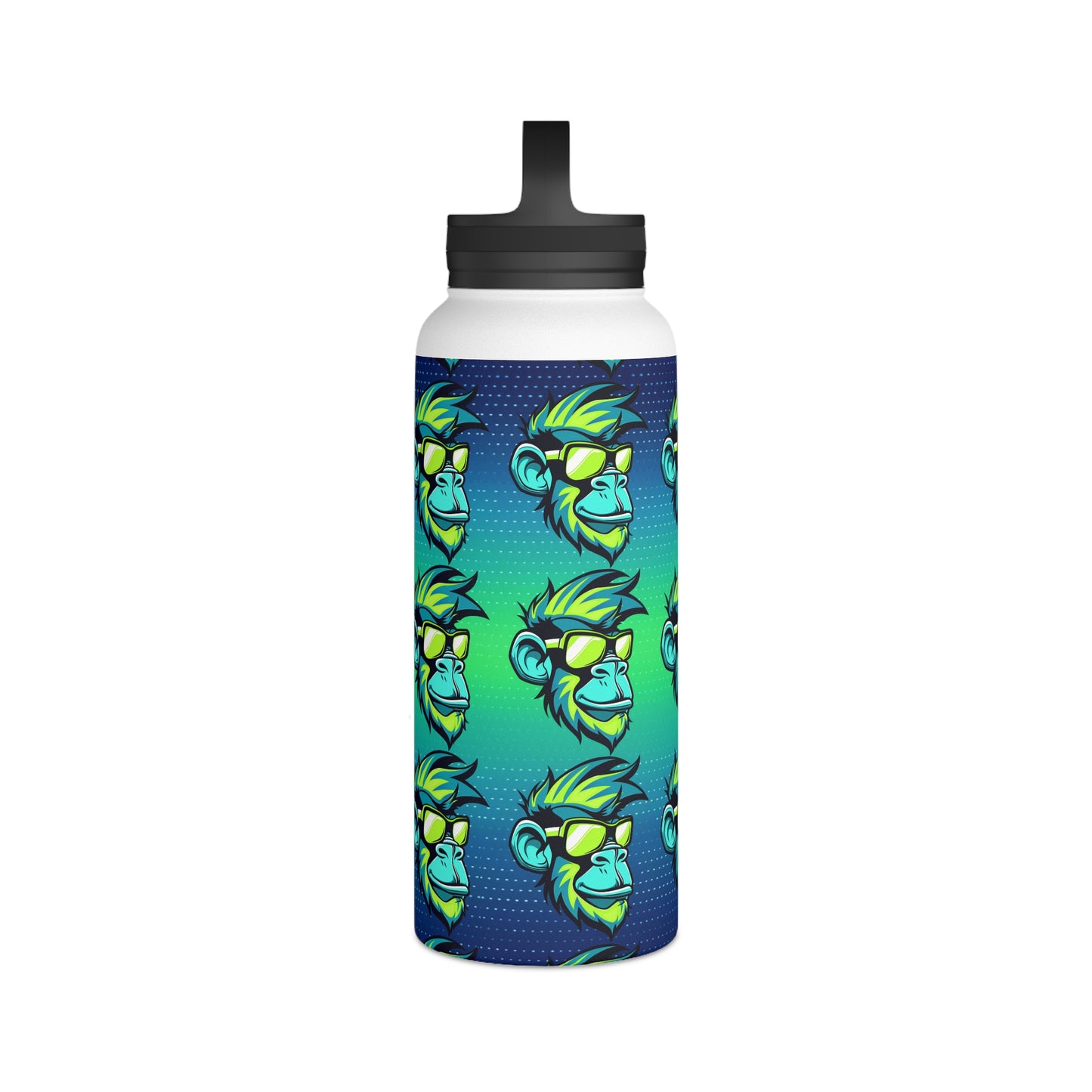 Mascot Surface Beach Volleyball Club Stainless Steel Water Bottle, Handle Lid