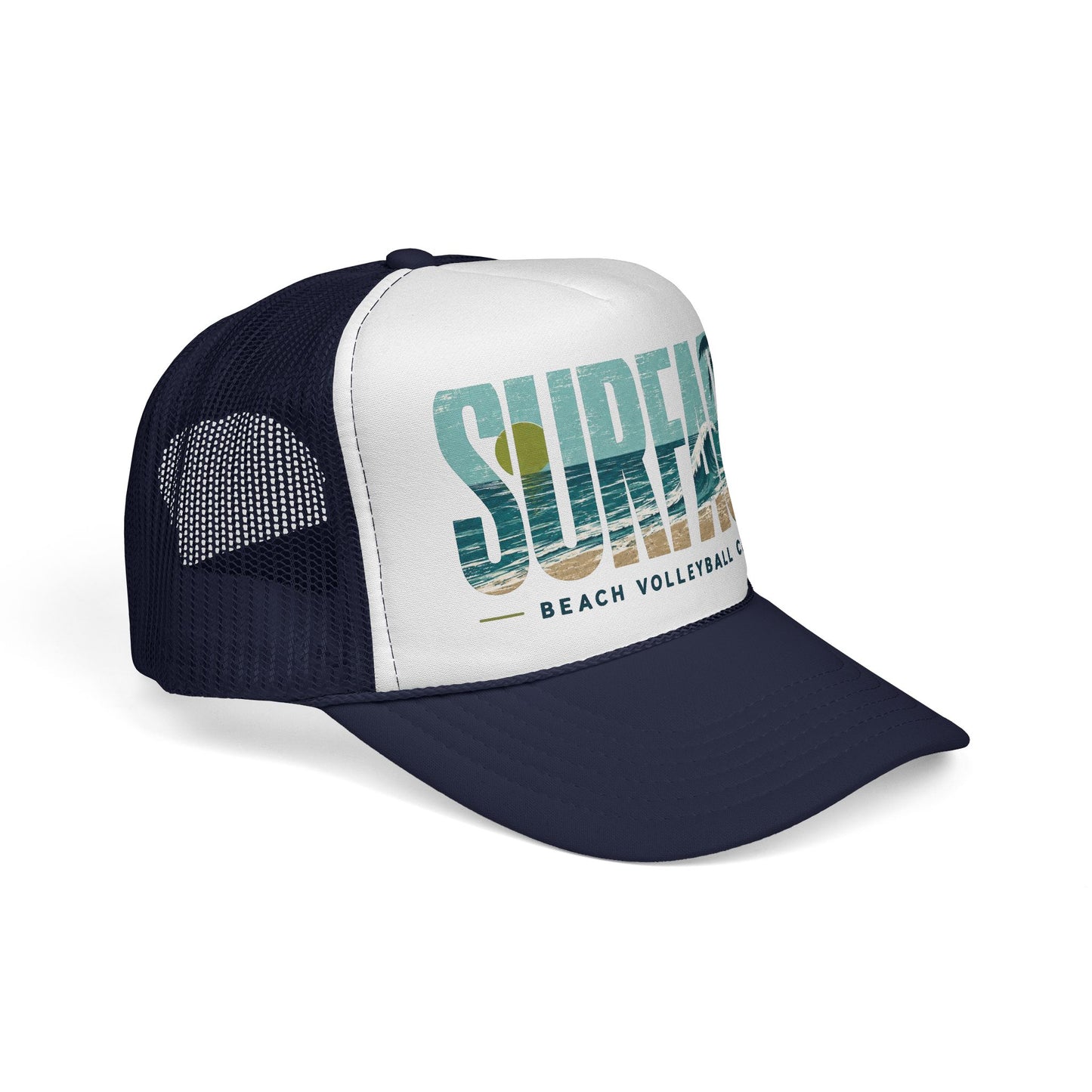Surface Beach Volleyball Club Trucker Cap | Surf Sunset Design